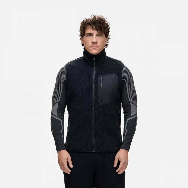 Жилет мужской Finntrail Teddy 1404 Graphite, ткань  Флис, черный, размер XXL