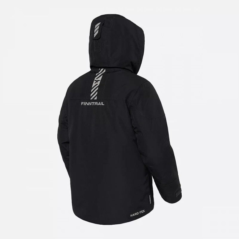 Куртка мужская Finntrail Powerman 3760 Graphite, мембрана Hard-Tex, черный, размер 58-60 (XXL), 185-195 см