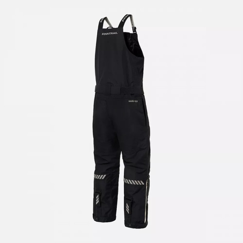Полукомбинезон мужской Finntrail Powerman 4625 Graphite, мембрана Hard-Tex, черный, размер 50-52 (L), 175-185 см