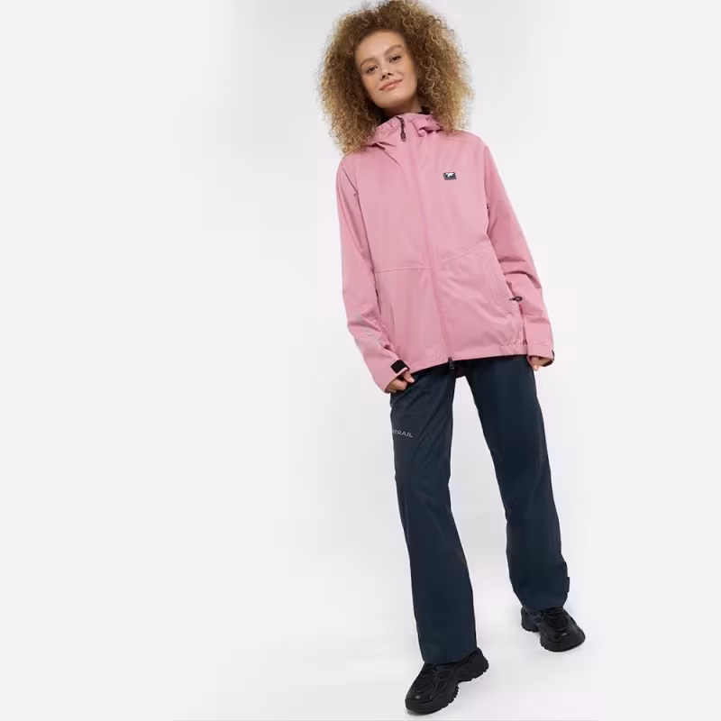 Куртка женская Finnrail Outdoor Suit 3455 Powder, мембрана Hard-Tex, розовый, размер S, 160-170 см