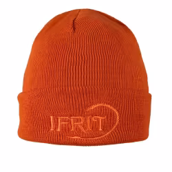 Шапка Элементаль Ifrit Ran, акрил, кирпичный, размер 57-60