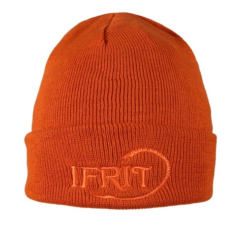 Шапка Элементаль Ifrit Ran, акрил, кирпичный, размер 57-60