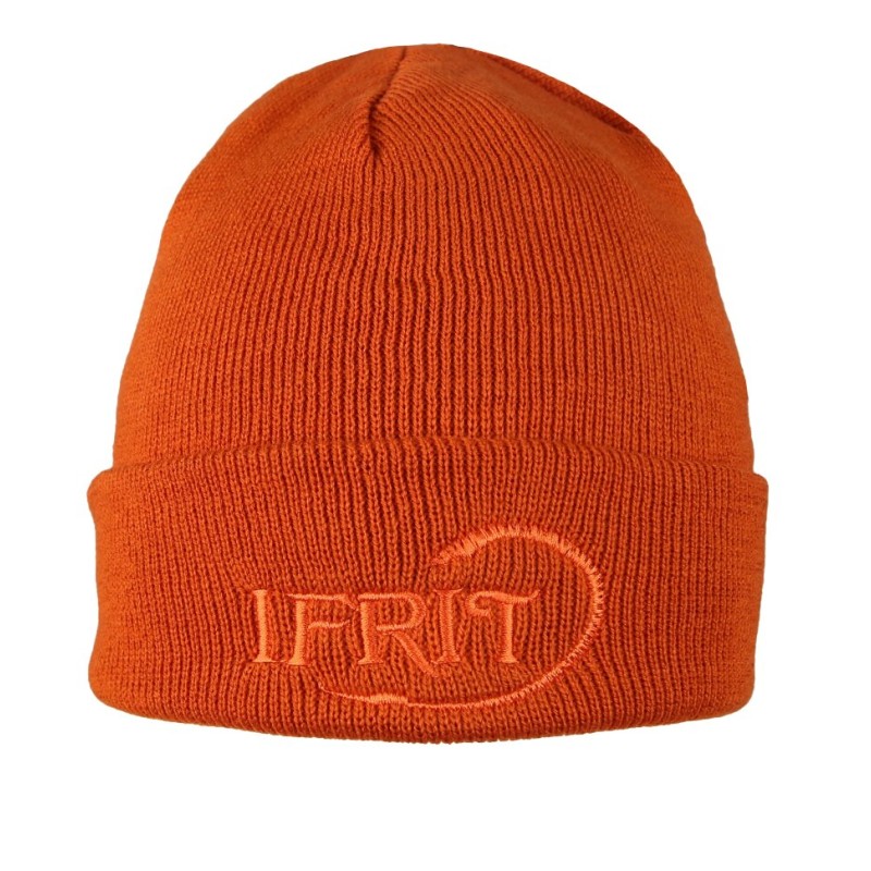 Шапка Элементаль Ifrit Ran, акрил, кирпичный, размер 57-60