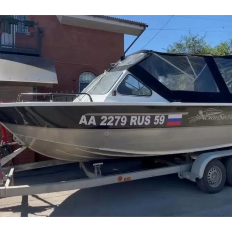 Лодка алюминиевая NorthSilver Pro 675 Jet в комплекте со стационарным мотором Mercury Optimax Sport Jet