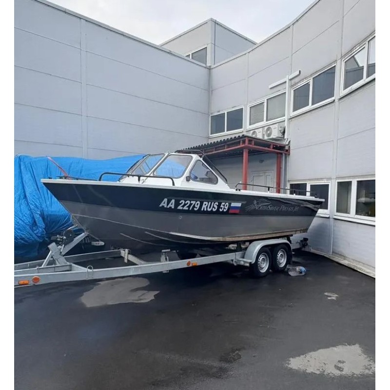 Лодка алюминиевая NorthSilver Pro 675 Jet в комплекте со стационарным мотором Mercury Optimax Sport Jet