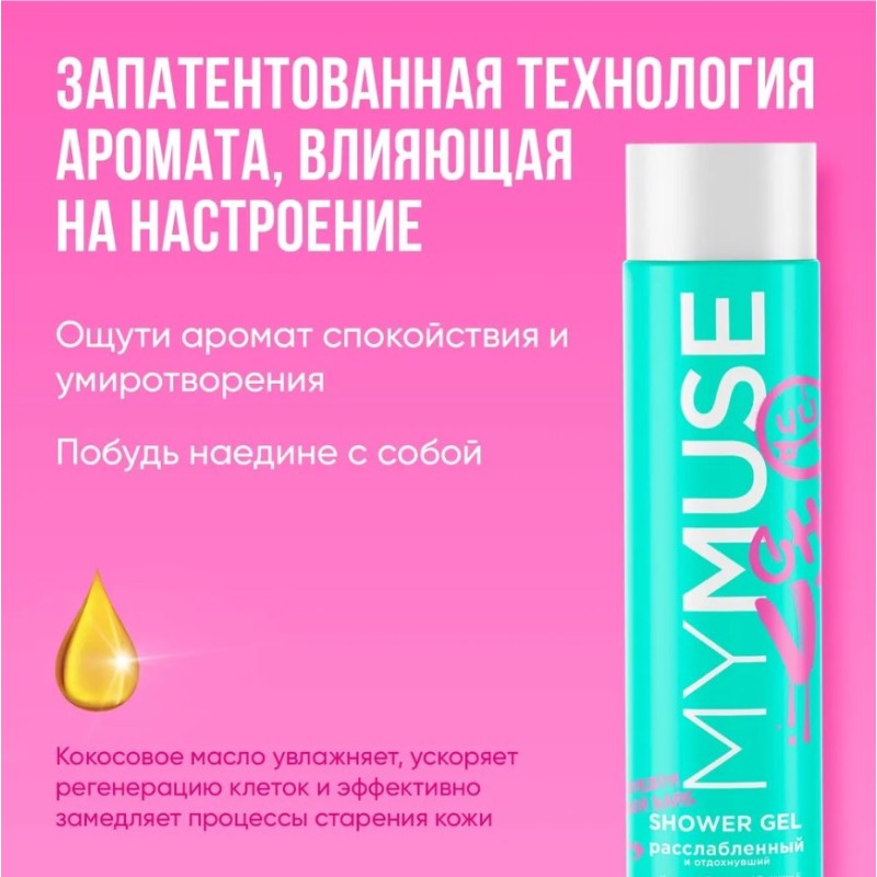 Гель для душа Grass MyMuse Расслабленный и отдохнувший, 250 мл