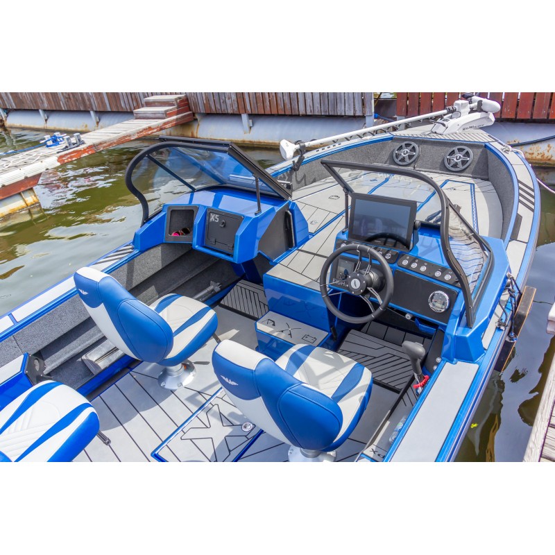 Лодка алюминиевая VBoats FishPRO X5, высота транца 635 мм