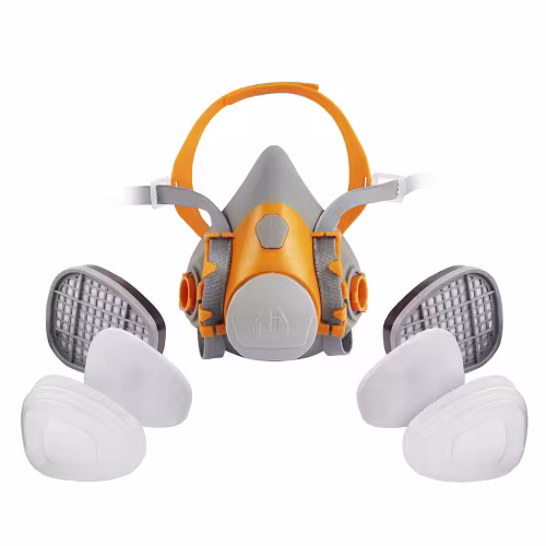 Респиратор Jeta Safety J-SET 6500 размер L: полумаска, фильтры А1, предфильтры P2, держатели