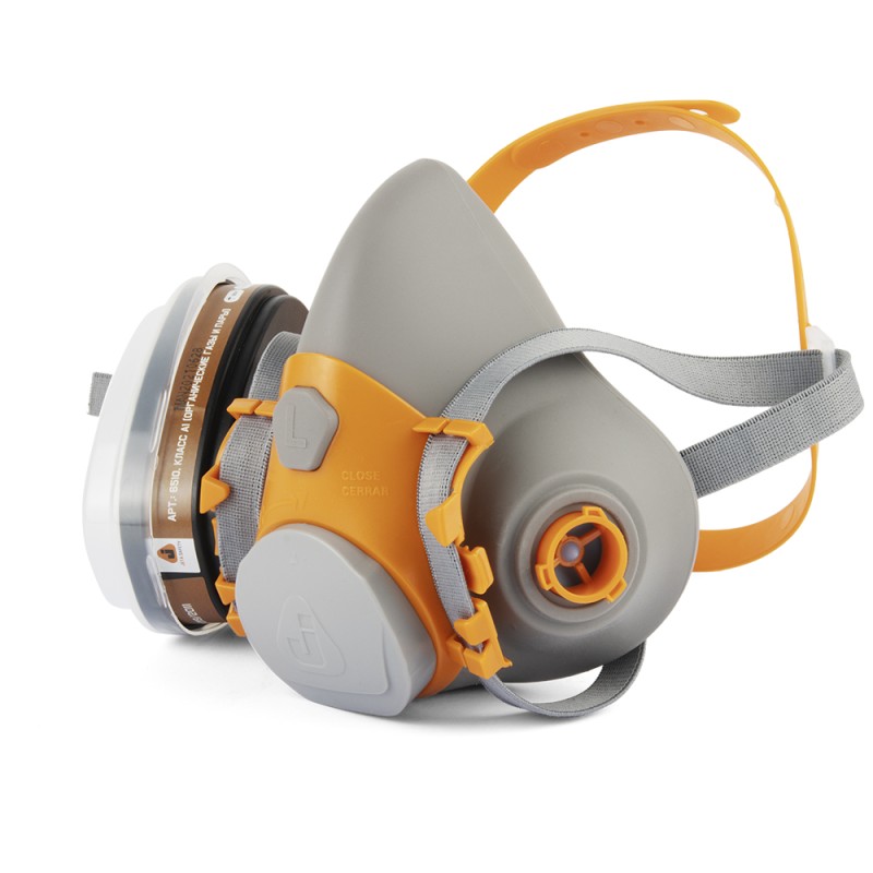 Респиратор Jeta Safety J-SET 6500 размер L: полумаска, фильтры А1, предфильтры P2, держатели