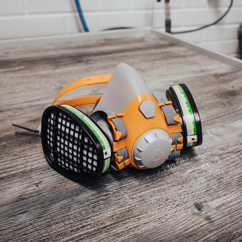 Респиратор Jeta Safety J-SET 6500 размер L: полумаска, фильтры А1, предфильтры P2, держатели