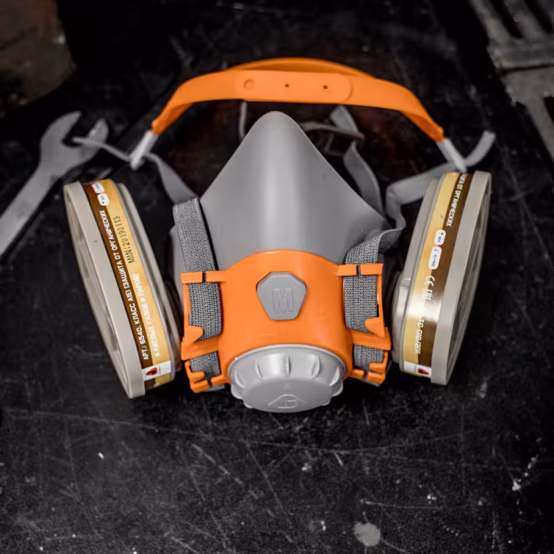 Респиратор Jeta Safety J-SET 6500 размер L: полумаска, фильтры А1, предфильтры P2, держатели