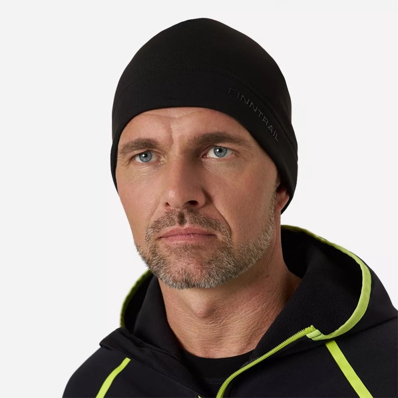 Шапка Finntrail Venom 9718 Graphite, ткань Софтшелл, черный, размер M-L