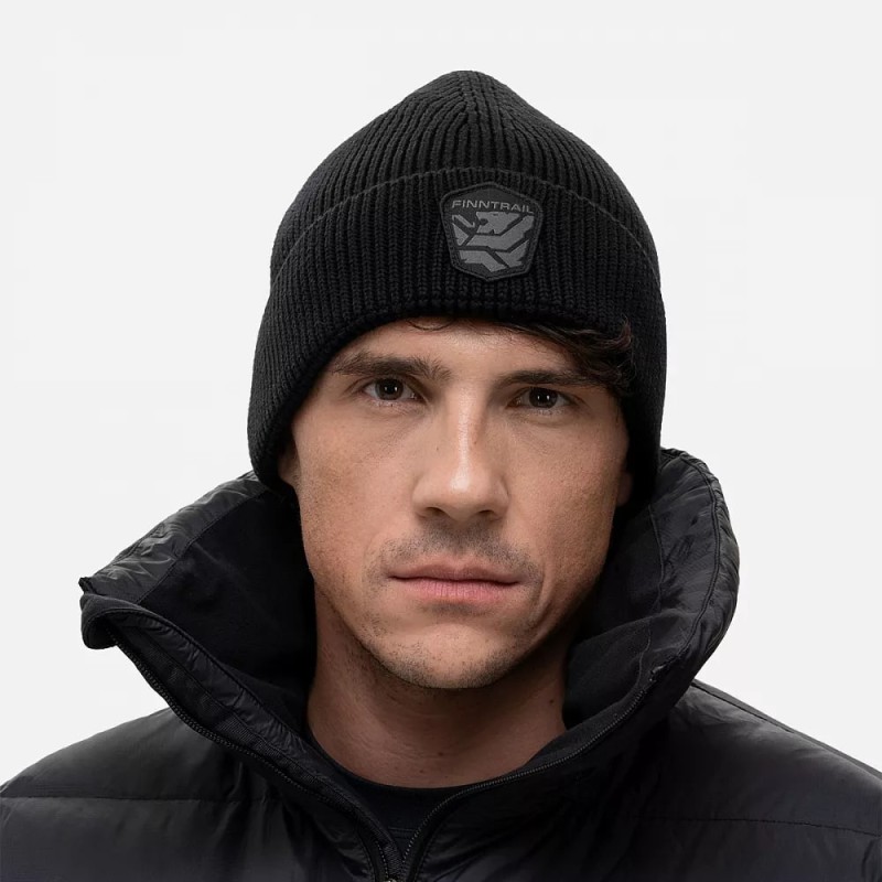 Шапка Finntrail Street 9720 Graphite, черный, размер XL-XXL
