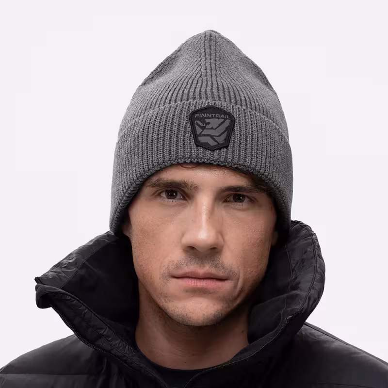 Шапка Finntrail Street 9720 Graphite MiddleGrey, серый, размер M-L