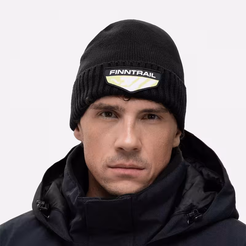 Шапка Finntrail Waterproof Hat 9729 Graphite, мембрана Hard-Tex, черный, размер M-L