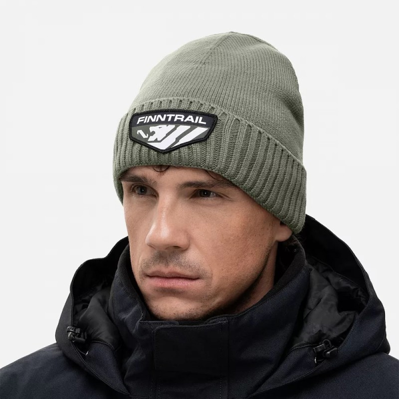 Шапка Finntrail Waterproof Hat 9729 Khaki, мембрана Hard-Tex, хаки, размер M-L