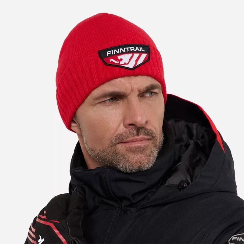 Шапка Finntrail Waterproof Hat 9729 Red, мембрана Hard-Tex, красный, размер M-L