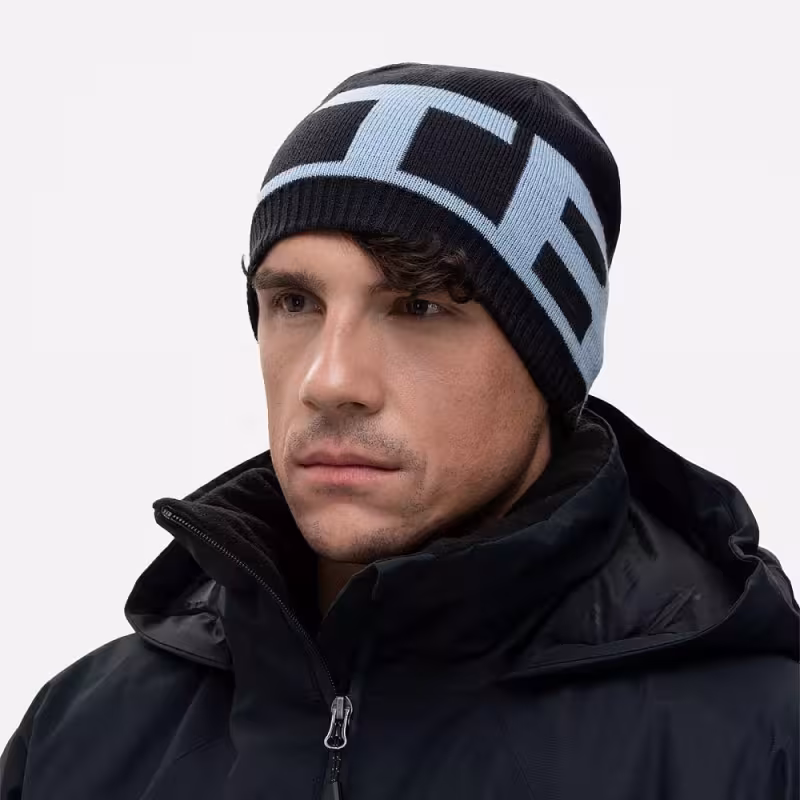 Шапка Finntrail Daily 9727 GraphiteBlue, акрил, черный/синий, размер M-L