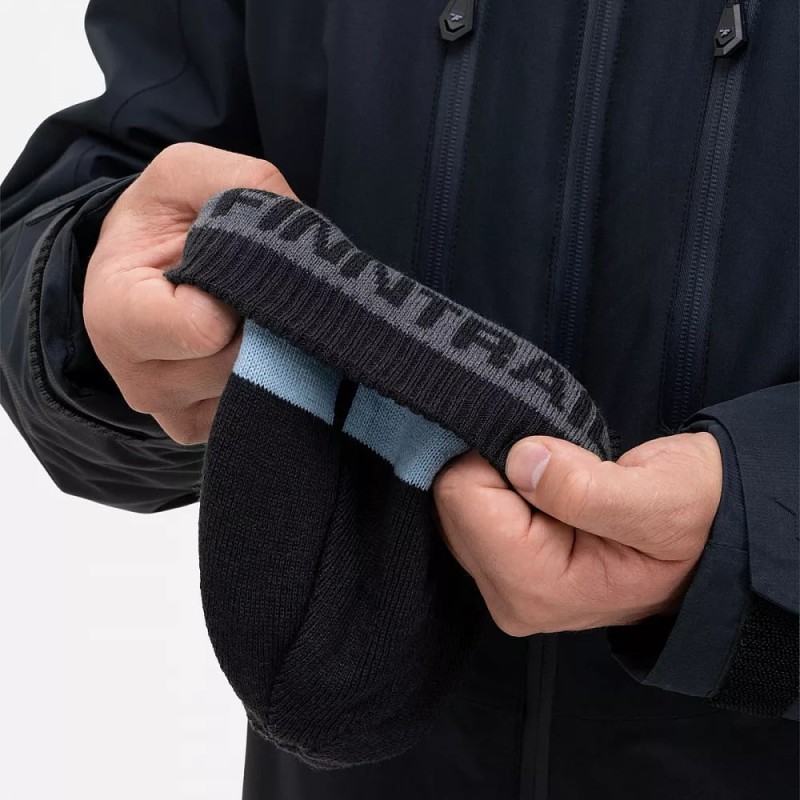 Шапка Finntrail Daily 9727 GraphiteBlue, акрил, черный/синий, размер M-L