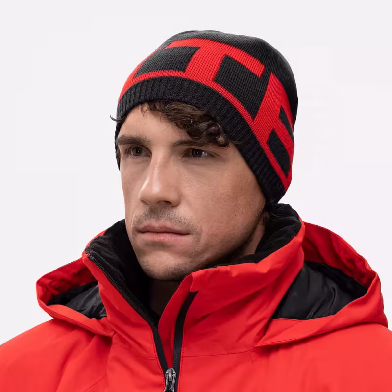 Шапка Finntrail Daily 9727 GraphiteRed, акрил, черный/красный, размер XL-XXL