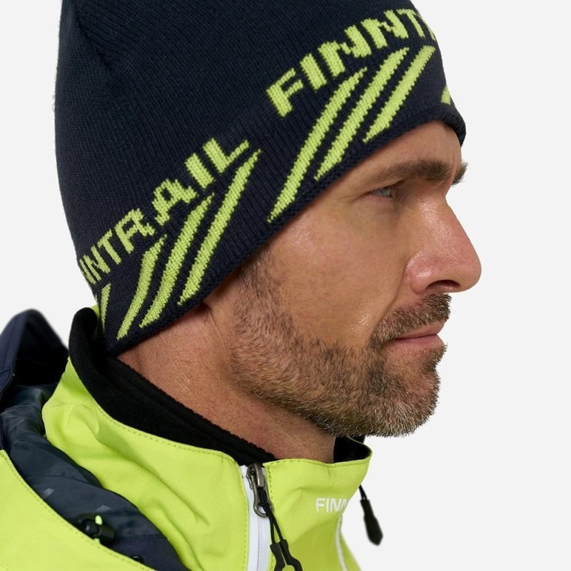 Шапка Finntrail Daily 9727 GraphiteYellow, акрил, черный/желтый, размер XL-XXL