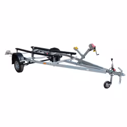Прицеп лодочный одноосный Трейлер 82944С Дельфин 5.2, ложементы, опорное колесо