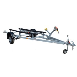 Прицеп лодочный одноосный Трейлер 82944С Дельфин 5.2, ложементы, опорное колесо
