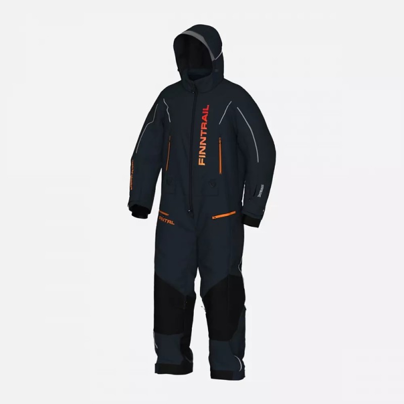 Комбинезон мужской Finntrail Blizzard 3856 Graphite, мембрана Toray, черный, 48-50 (M), 170-180 см
