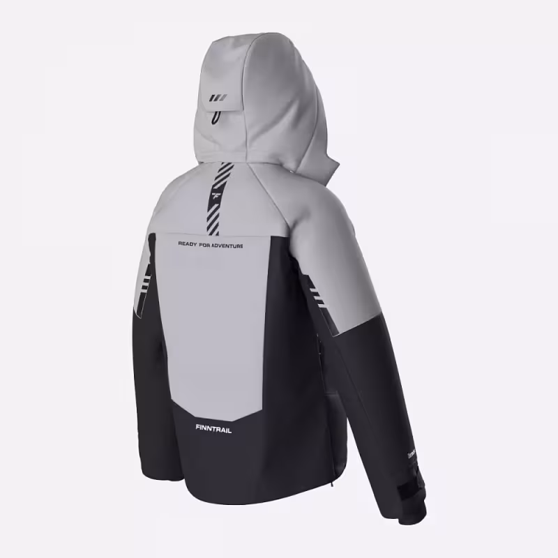 Куртка мужская Finntrail Snowranger 3758 LightGrey, мембрана Torat, серый, размер 50-52 (L), 175-185 см