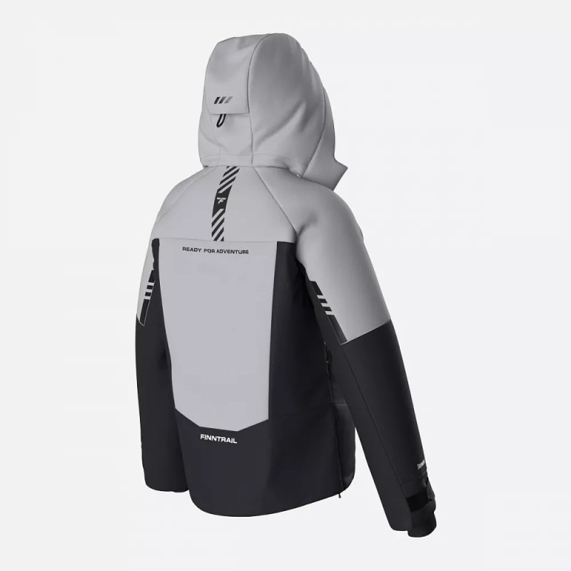 Куртка мужская Finntrail Snowranger 3758 LightGrey, мембрана Torat, серый, размер 48-50 (M), 170-180 см