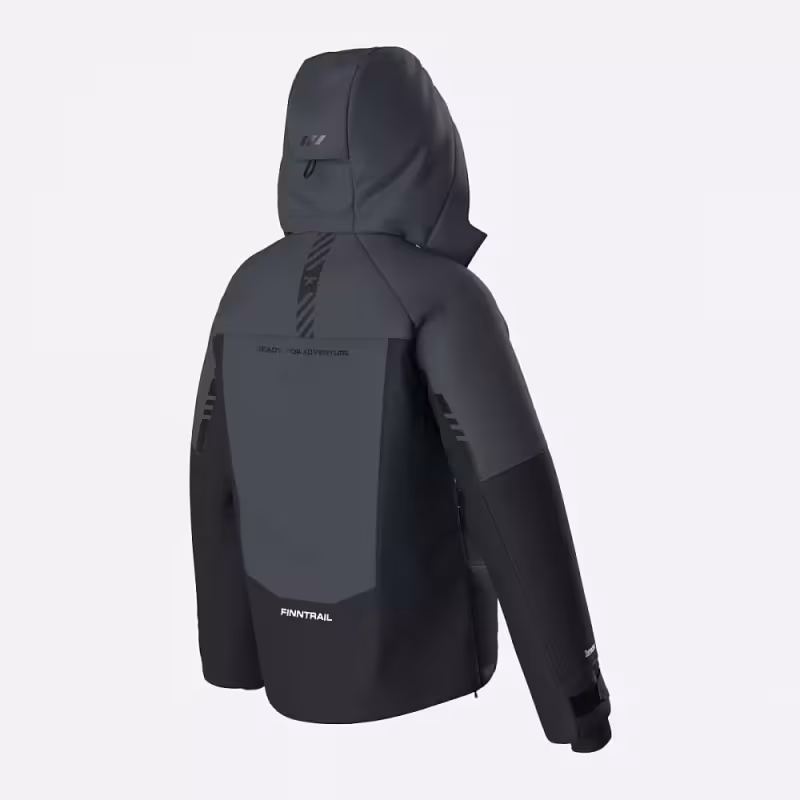 Куртка мужская Finntrail Snowranger 3758 MiddleGrey, мембрана Torat, серый, размер 50-52 (L), 175-185 см