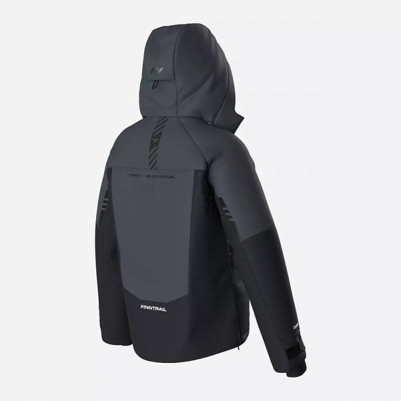 Куртка мужская Finntrail Snowranger 3758 MiddleGrey, мембрана Torat, серый, размер 54-56 (XK), 180-190 см