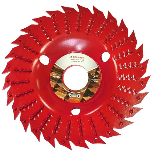 Диск по дереву для фигурной резки Belmash RD149A 125х22.2 мм, 4Tх30