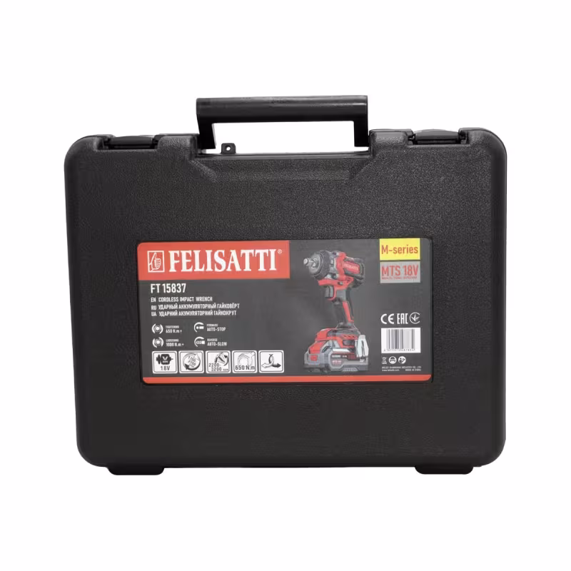 Шлифмашина угловая аккумуляторная Felisatti FT1576