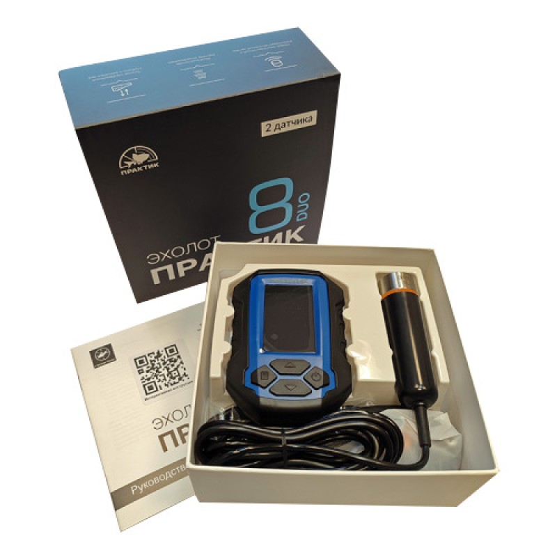 Эхолот портативный Практик 8 DUO со структурным датчиком