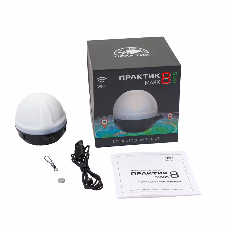 Эхолот портативный Практик 8 Маяк GPS