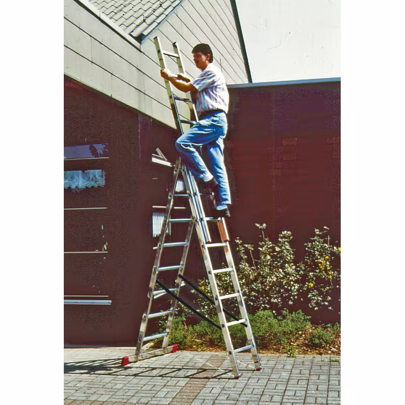 Лестница трехсекционная Krause Corda, 14 ступеней, 10.8 м