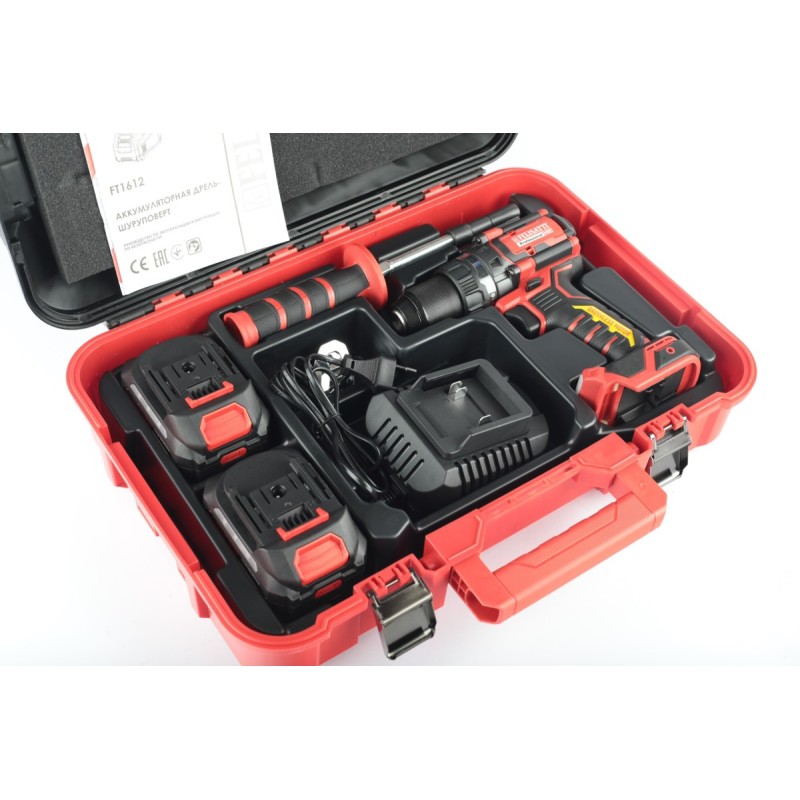 Дрель-шуруповерт аккумуляторная Felisatti FT1612 (с двумя АКБ)