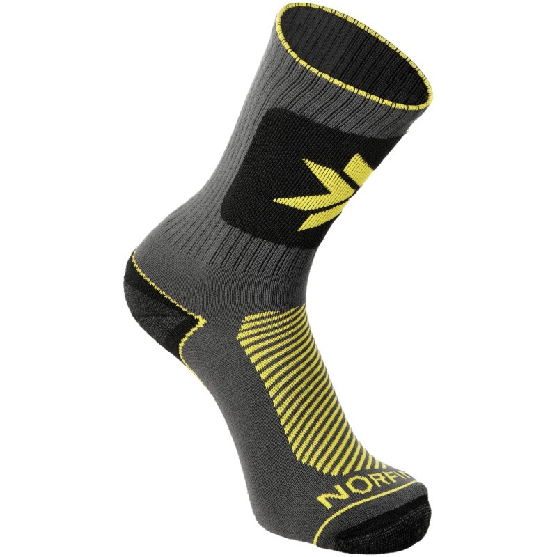 Термоноски Norfin T2A Balance Niking Grew, серый/желтый, размер 39-41