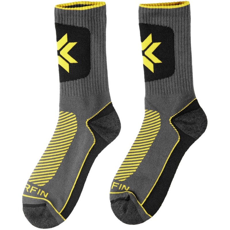 Термоноски Norfin T2A Balance Niking Grew, серый/желтый, размер 39-41