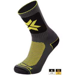 Термоноски Norfin T2A Balance Niking Grew, серый/желтый, размер 45-47