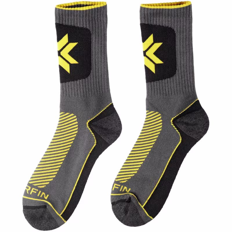 Термоноски Norfin T2A Balance Niking Grew, серый/желтый, размер 45-47