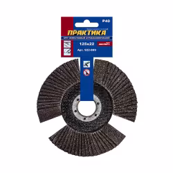 Круг лепестковый торцевой Практика 922-869, 125х22 мм, Р40