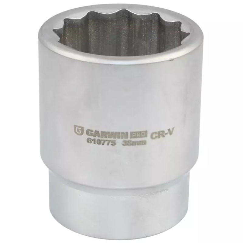 Головка торцевая низкая Garwin 610775-38, 12-гранная, 38 мм, 1