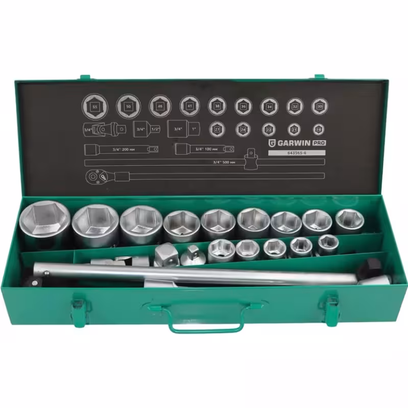 Набор торцевых головок Garwin 643565-6 3/4