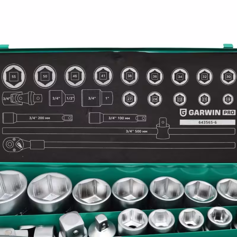 Набор торцевых головок Garwin 643565-6 3/4