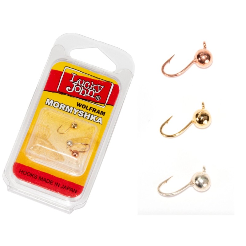 Набор мормышек вольфрамовых Lucky John LJTM-010SET, 3 мм, 0.23 г, цвет G/S/C