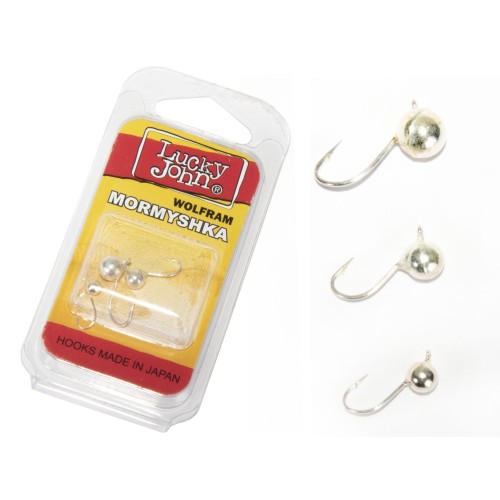 Набор мормышек вольфрамовых Lucky John LJTM-012SET, 0.23/0.58/1.15 г, цвет S