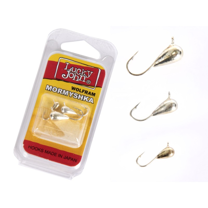 Набор мормышек вольфрамовых Lucky John LJTM-016SET, 0.42/0.79/1.47 г, цвет S