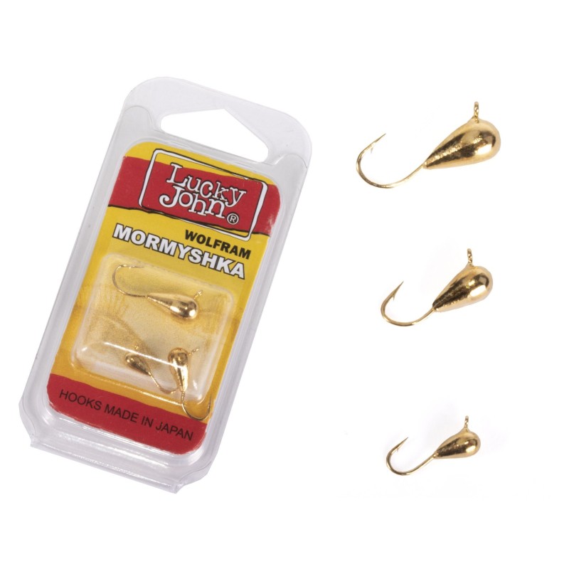 Набор мормышек вольфрамовых Lucky John LJTM-017SET, 0.42/0.79/1.47 г, цвет G